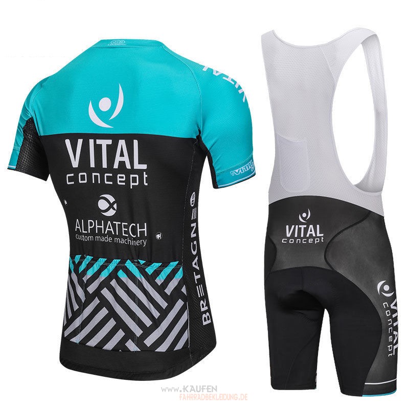 Maglia Vital Concept Alphatech Kurzarmtrikot 2018 Und Kurze Tragerhose 2018 Blau Undshwarz